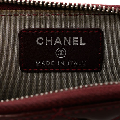 Chanel Patent Quilted Brilliant Key Holder Case Light Burgundy 6 of 8