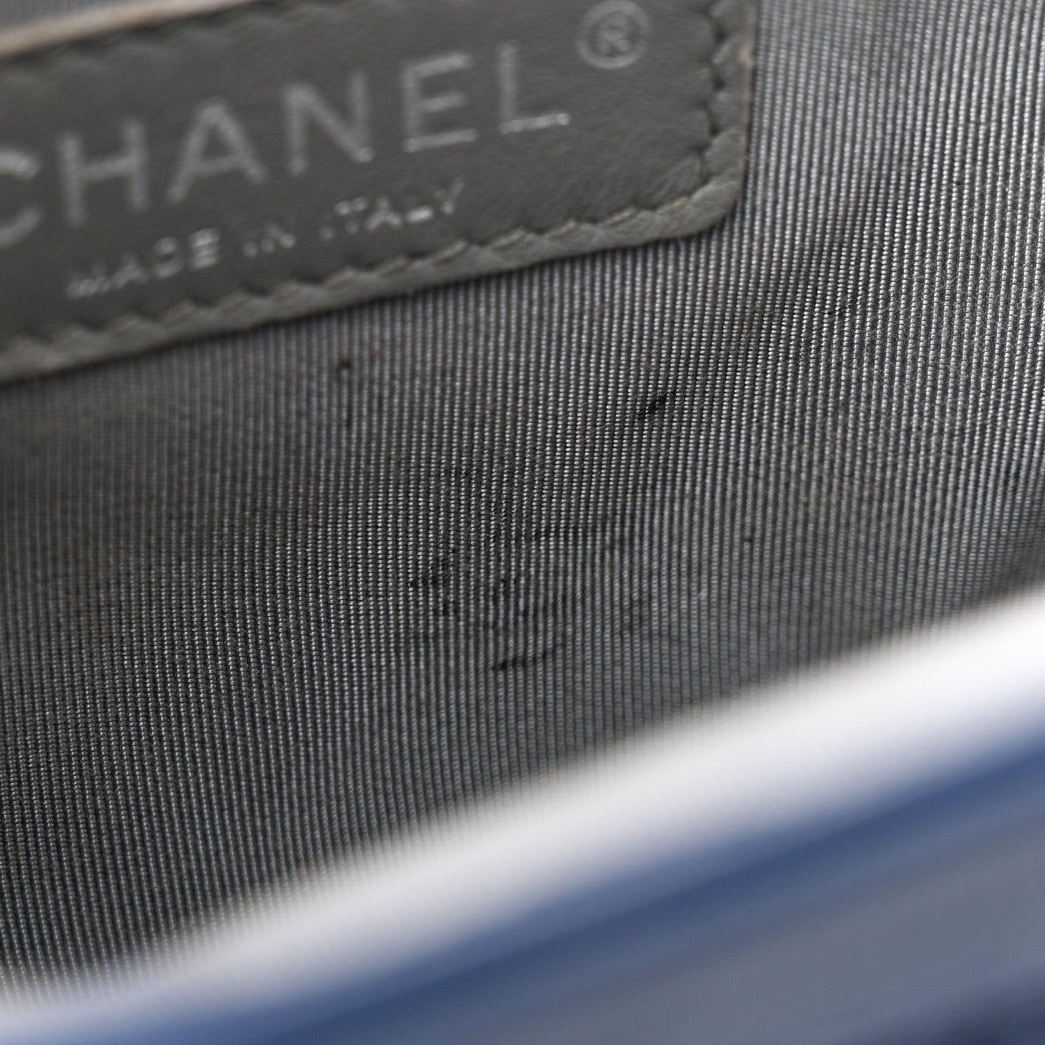 Chanel Washed Lambskin Quilted Mini Chain Around Flap Blue 11 of 12