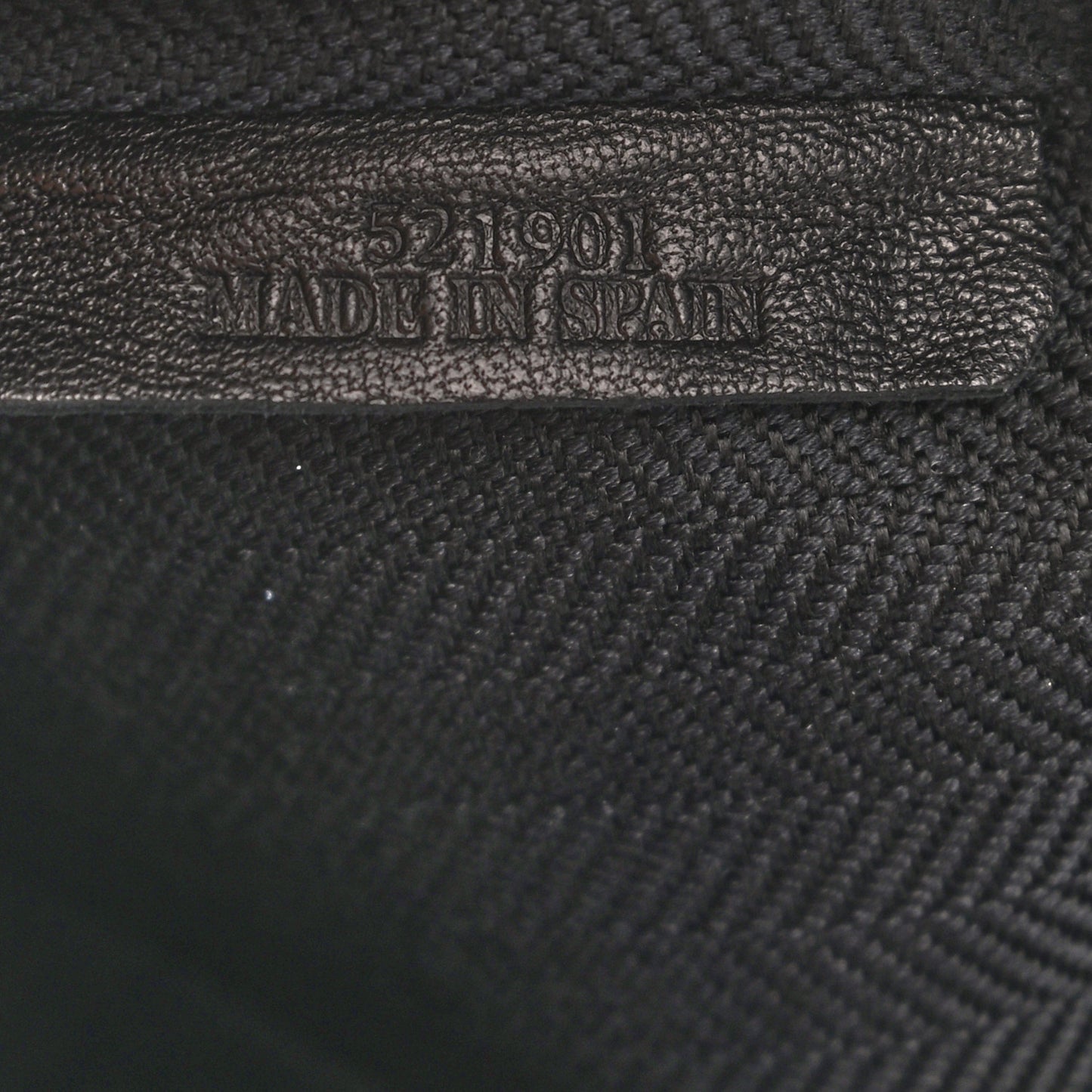 Calfskin Anagram Embossed Large T Pouch Blue