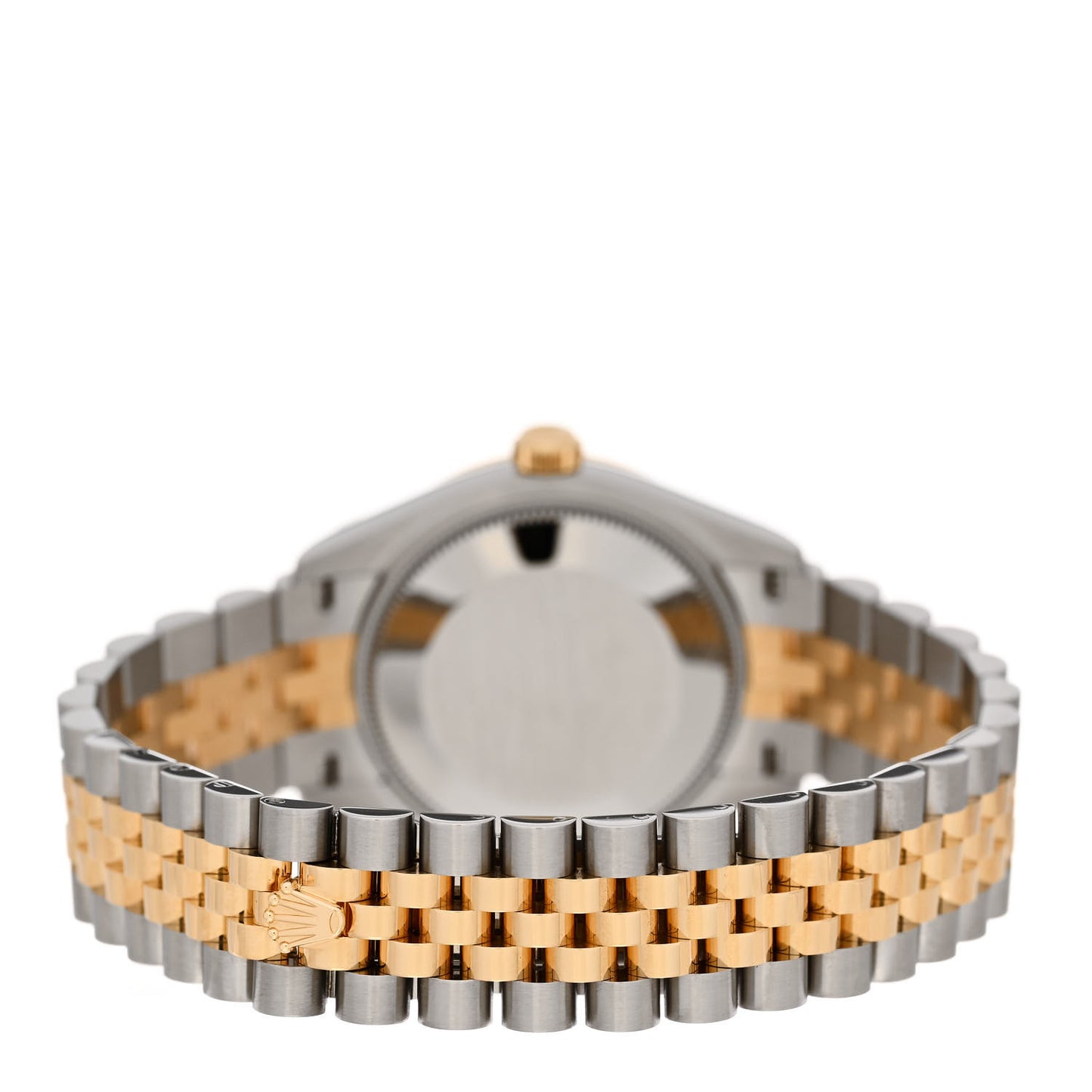 Stainless Steel 18K Yellow Gold Diamond Black Mother of Pearl 31mm Oyster Perpetual Datejust Watch 278273