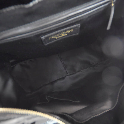 Saint Laurent Patent Croc Muse Messenger Black 6 of 8