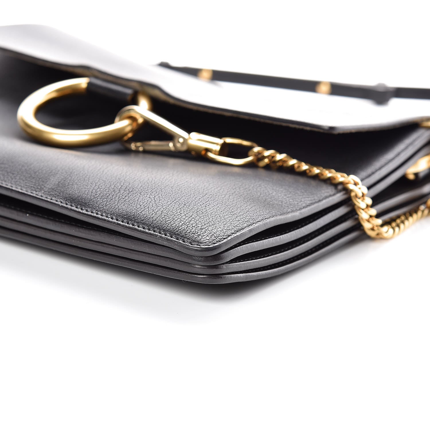 Chloe Calfskin Medium Faye Shoulder Bag Black 6 of 16