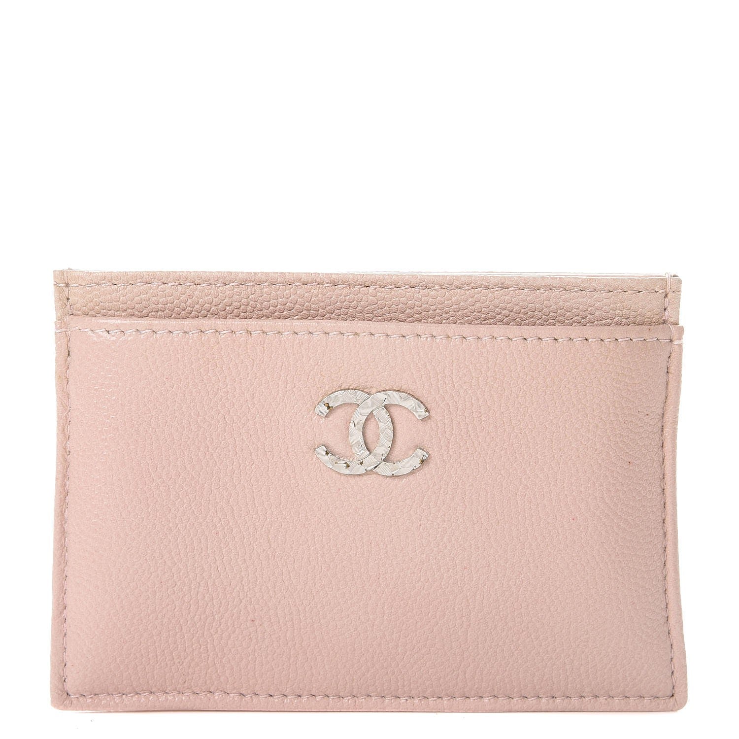 Chanel Caviar Sevruga Card Holder Pink 1 of 9