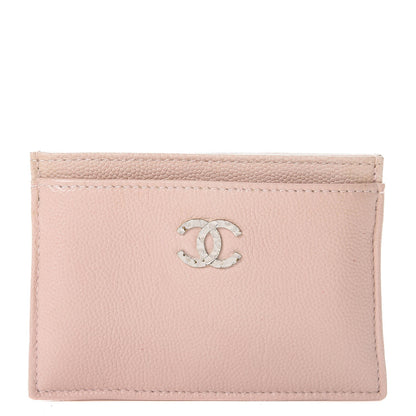 Chanel Caviar Sevruga Card Holder Pink 1 of 9