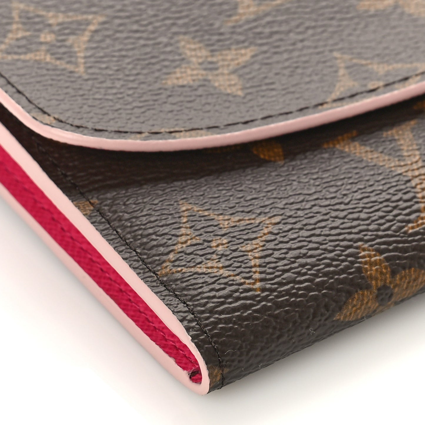 Monogram Bloom Flower Emilie Wallet Fuchsia