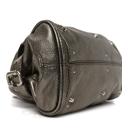 Chloe Metallic Calfskin Small Paddington Satchel Acier 9 of 10