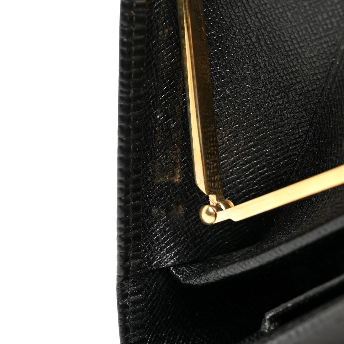 Epi Viennois Continental French Purse Wallet Black