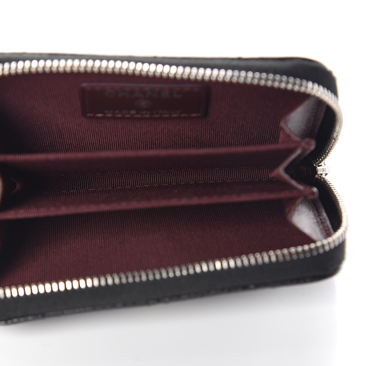 Chanel Caviar Quilted Zip Coin Purse Black 5 of 8