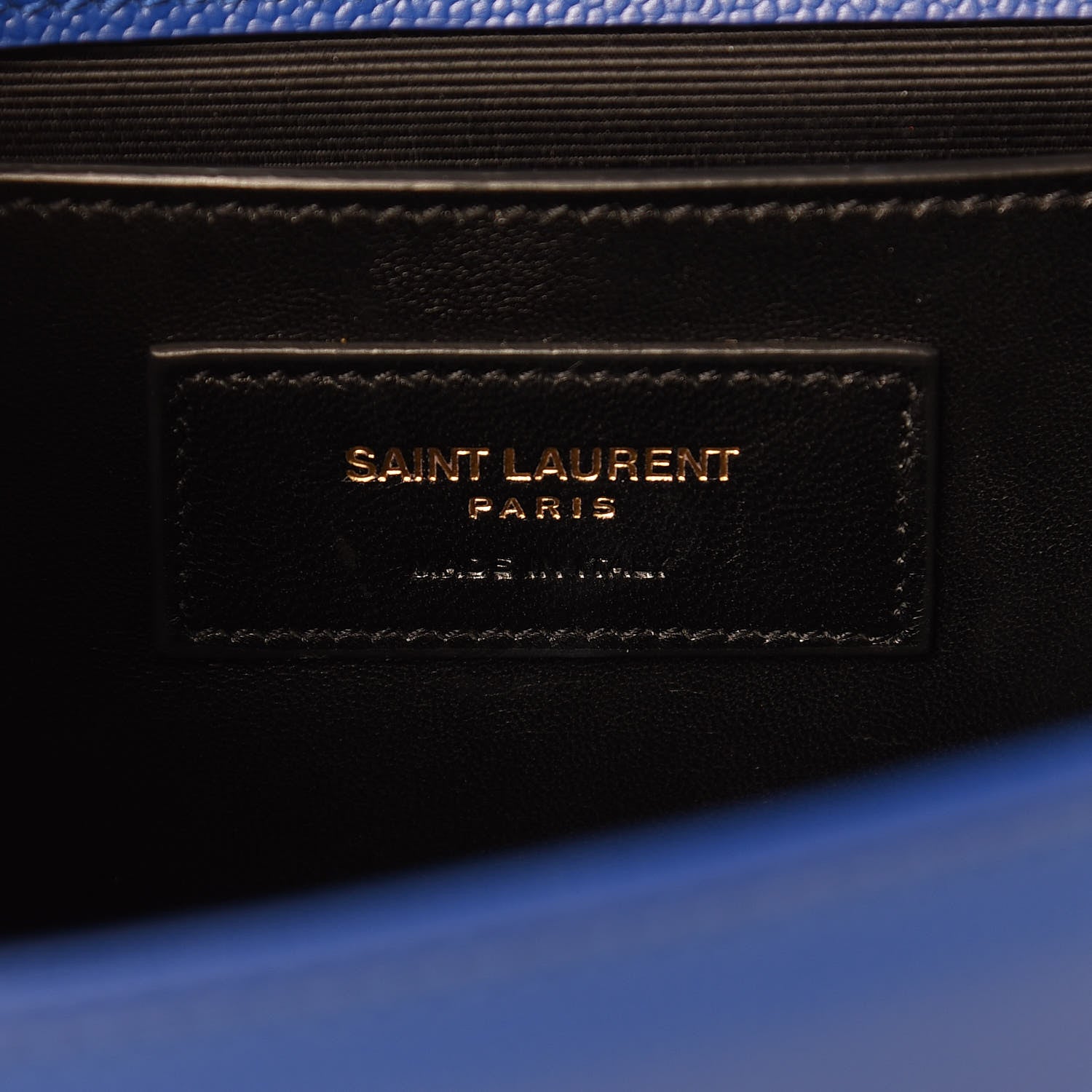 Saint Laurent Grain De Poudre Medium Classic Monogram Kate Satchel Flash Blue 6 of 11