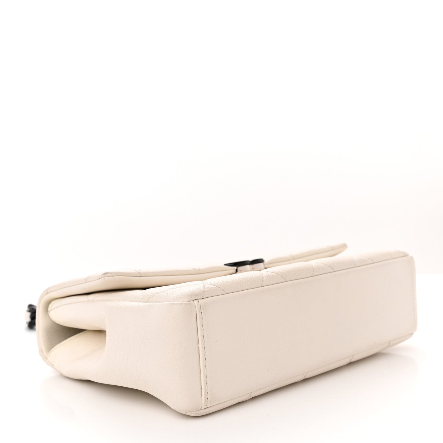 Caviar Quilted My Everything Flap White Black