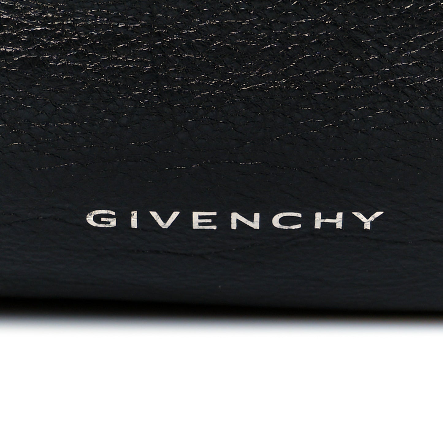Tumbled Calfskin Large Voyou Bag Black