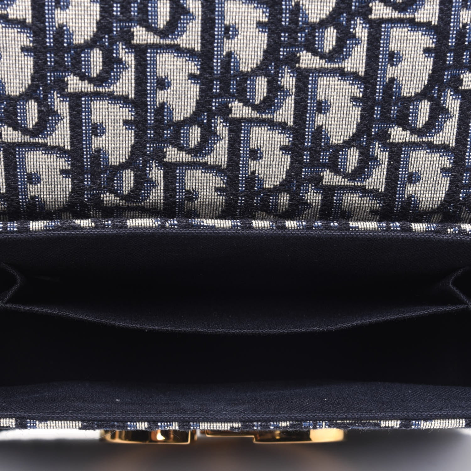 Christian Dior Oblique 30 Montaigne Box Bag Blue 5 of 12