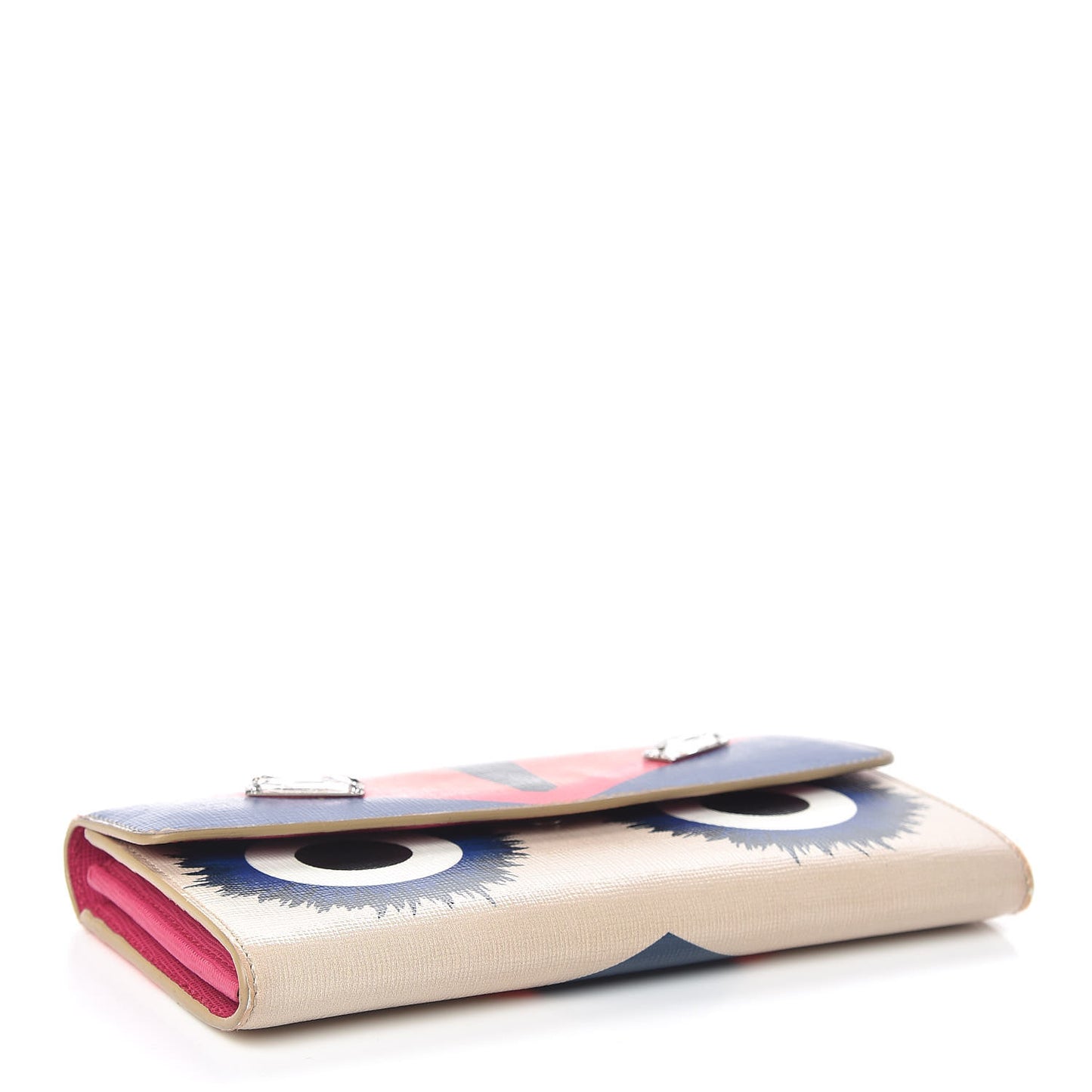 Vitello Elite Crystal Eye Monster Simply Continental Wallet Bellini Multicolor