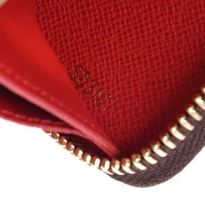 Louis Vuitton Damier Ebene Clemence Wallet Cherry 7 of 8