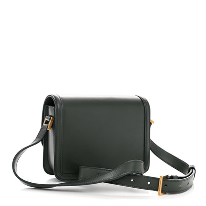 Saint Laurent Smooth Calfskin Small Solferino Satchel Green 3 of 10