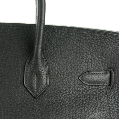 Hermes Taurillon Clemence Birkin 35 Black 16 of 24