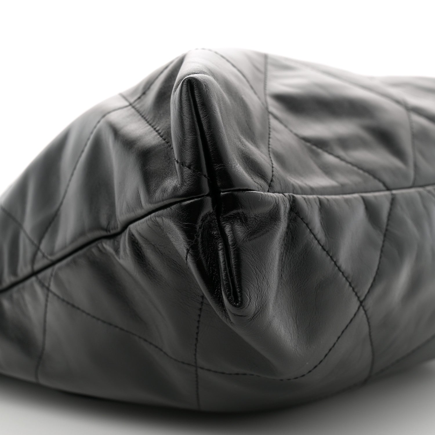 Chanel Shiny Calfskin Quilted Chanel 22 Black 10 of 11