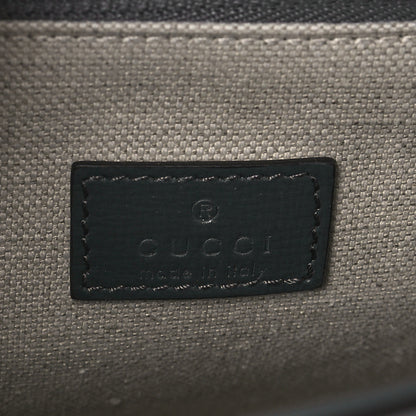Gucci Azalea Calfskin Web Horsebit 1955 Shoulder Bag Graphite Grey 6 of 8