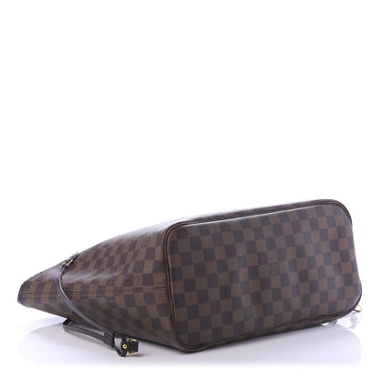Louis Vuitton Damier Ebene Neo Neverfull MM Rose Ballerine 4 of 10