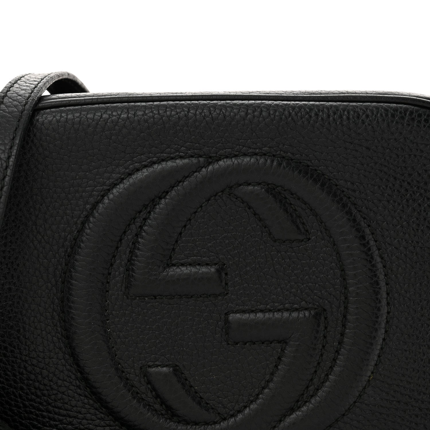 Gucci Pebbled Calfskin Small Soho Disco Bag Black 8 of 16