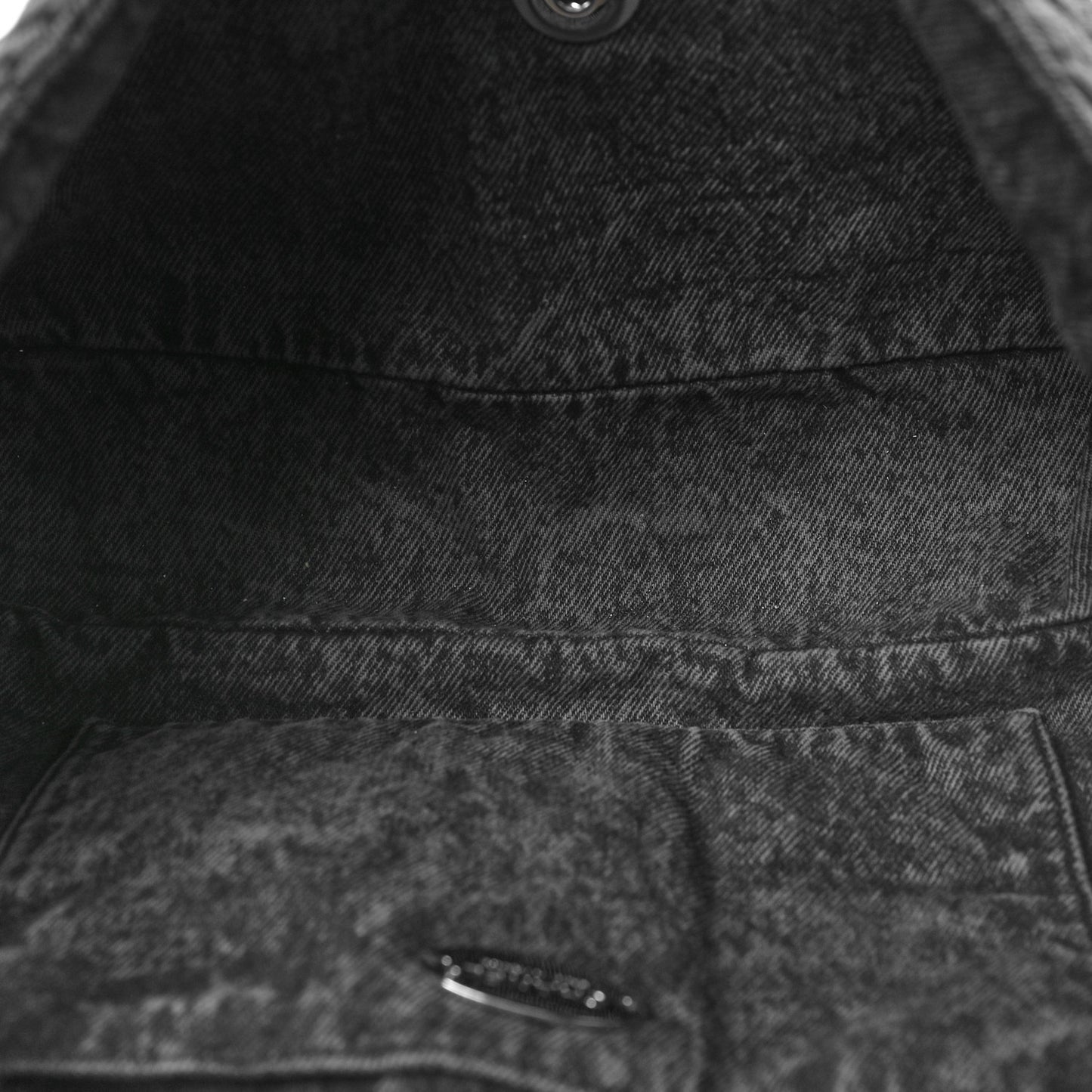 Denim Quilted Denimpression Flap Grey Black
