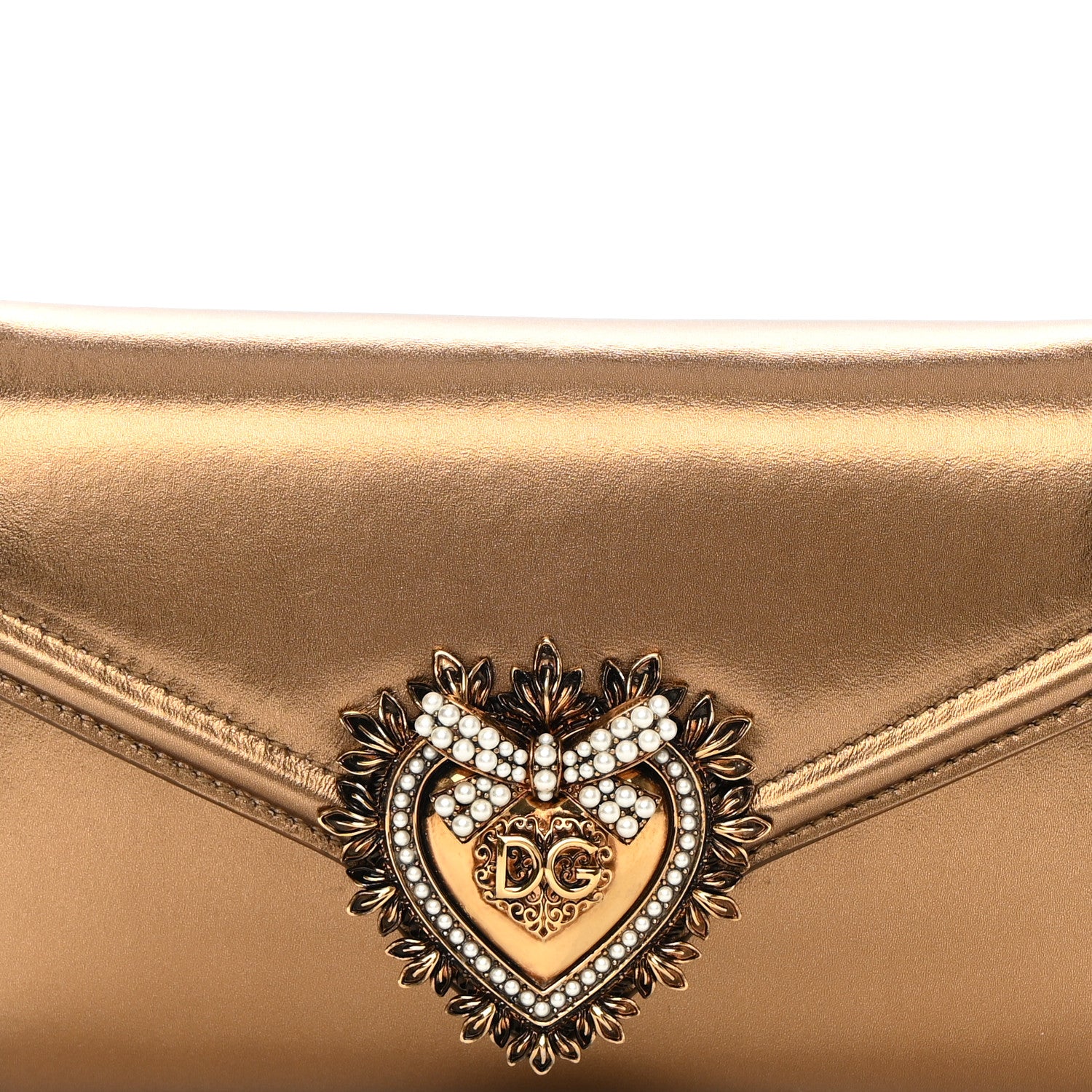 Dolce & Gabbana Metallic Agnello Vitello Devotion Belt Bag Bronze 8 of 16
