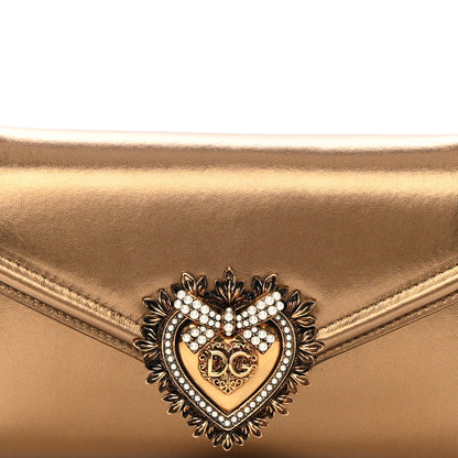 Dolce & Gabbana Metallic Agnello Vitello Devotion Belt Bag Bronze 8 of 16