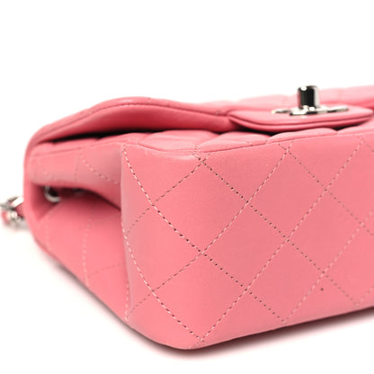 Chanel Lambskin Quilted Mini Square Flap Pink 8 of 10