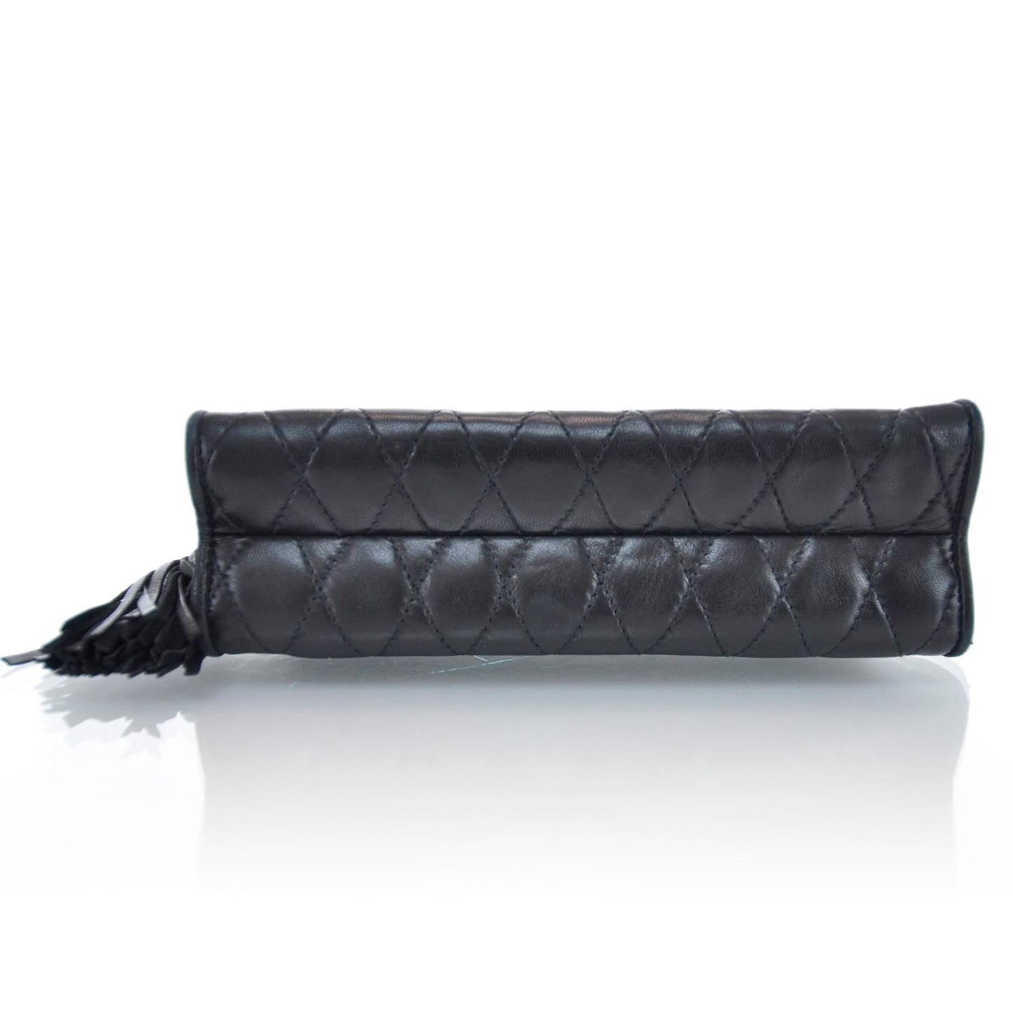 Lambskin Small Tassel Flap Black