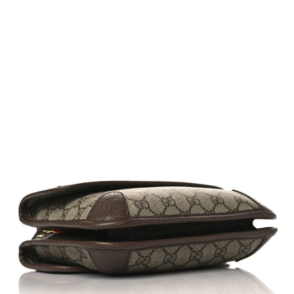 Gucci GG Supreme Monogram Web Small Neo Vintage Double Flap Messenger Bag Beige New Acero 4 of 9
