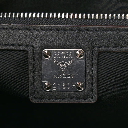 MCM Calfskin Ottomar Monogram Medium Essential Tote Black 6 of 14