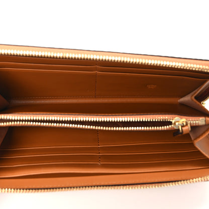 MCM Visetos Large Zip Around Wallet Cognac 5 of 9