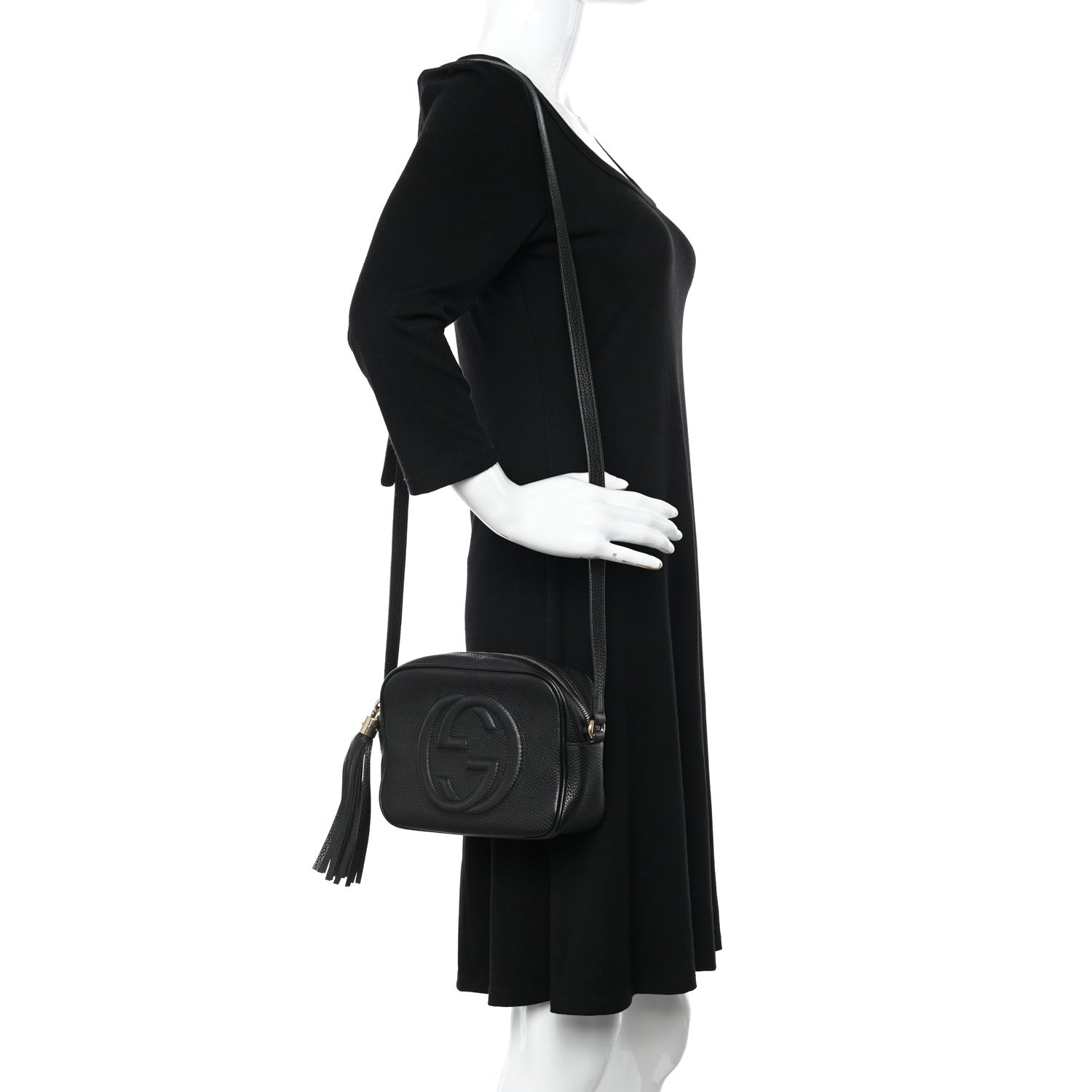 Gucci Pebbled Calfskin Small Soho Disco Bag Black 2 of 9