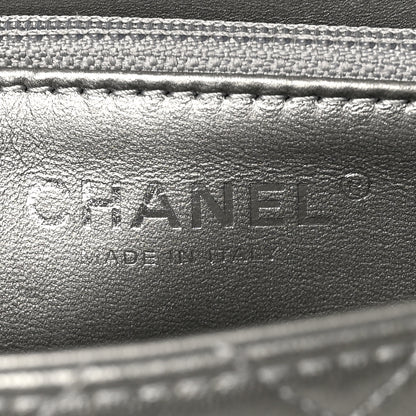 Chanel Metallic Goatskin Quilted Small Chic Pearls Flap Silver 8 of 11