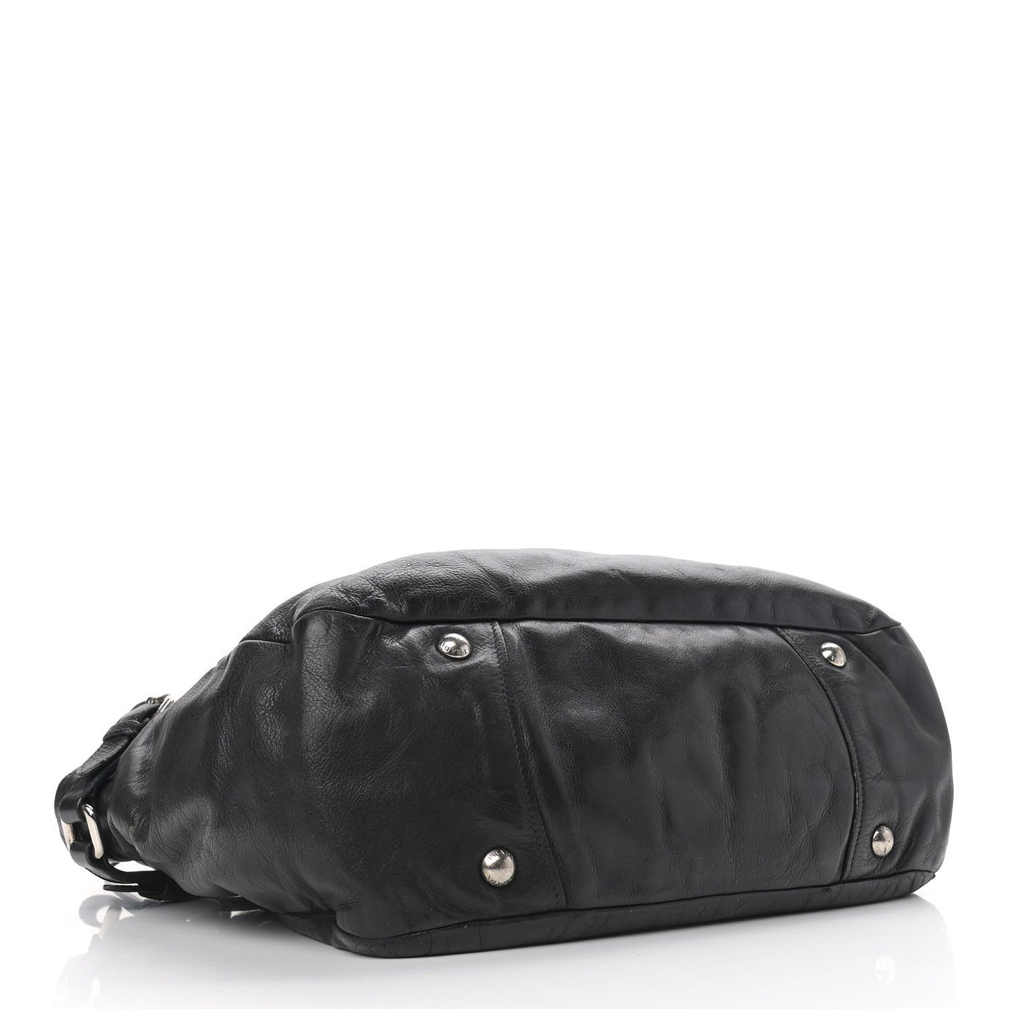 Vitello Daino Shoulder Bag Black