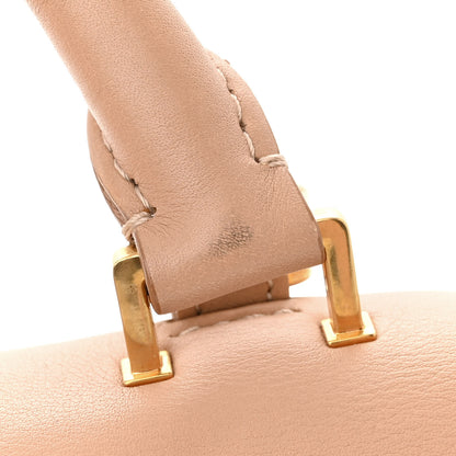 Celine Smooth Calfskin Nubuck Small Tri-Color Trapeze Nude 15 of 22