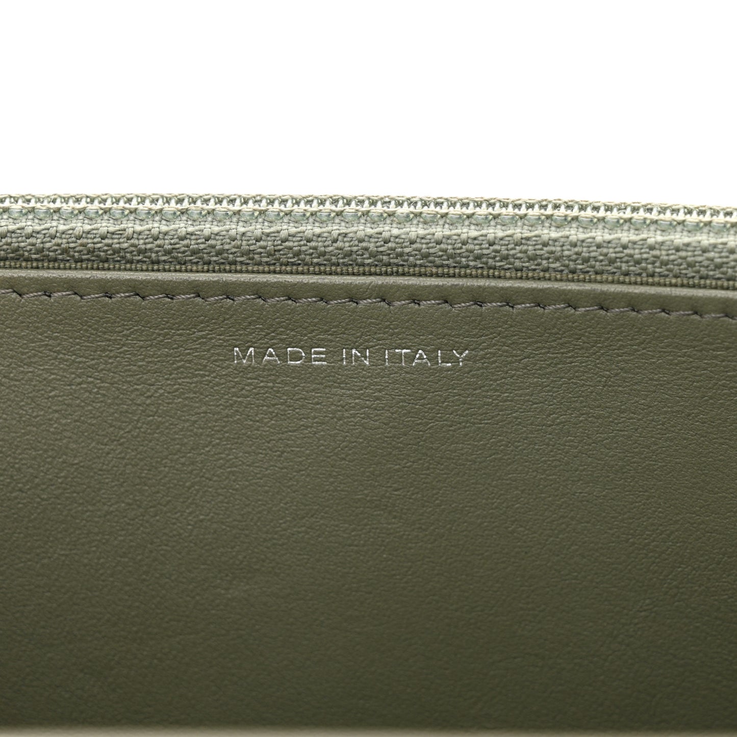 Caviar Quilted Boy Wallet On Chain WOC Khaki