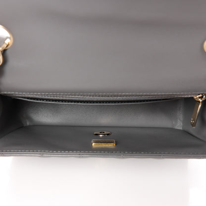 Chanel Lambskin Quilted Mini Rectangular Flap Dark Grey 5 of 12