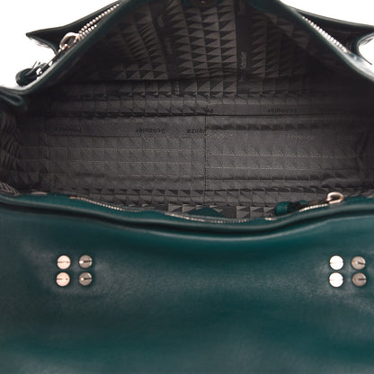 Proenza Schouler Lambskin Medium PS1 Satchel Dark Teal 6 of 9