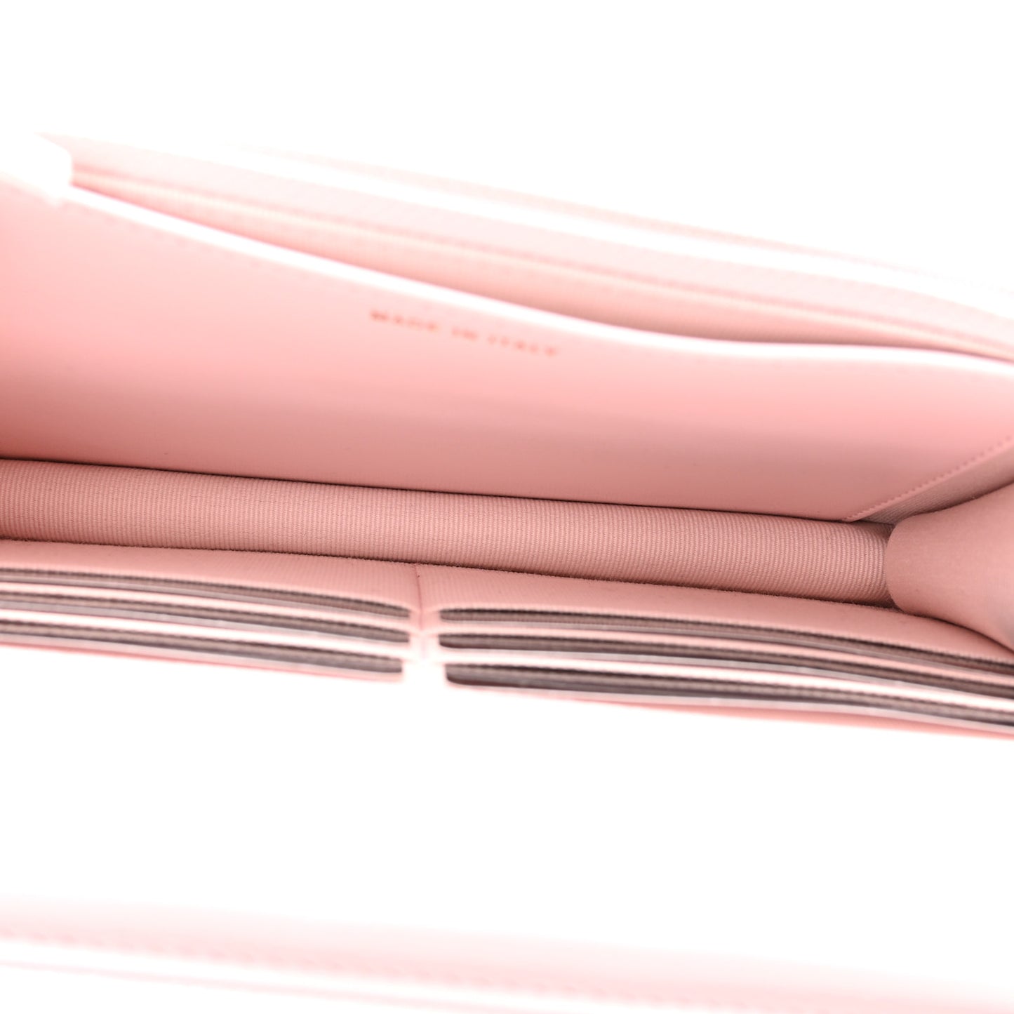 Caviar Quilted Crystal CC Wallet On Chain WOC Light Pink