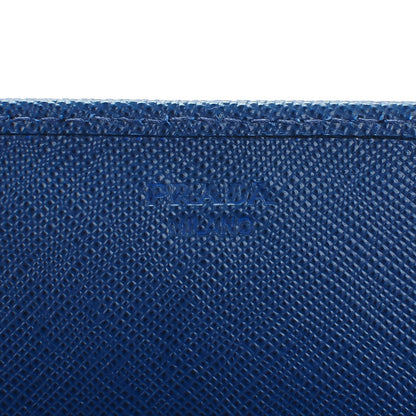 Prada Saffiano Studded Mini Crossbody Wallet Bleuette 6 of 8