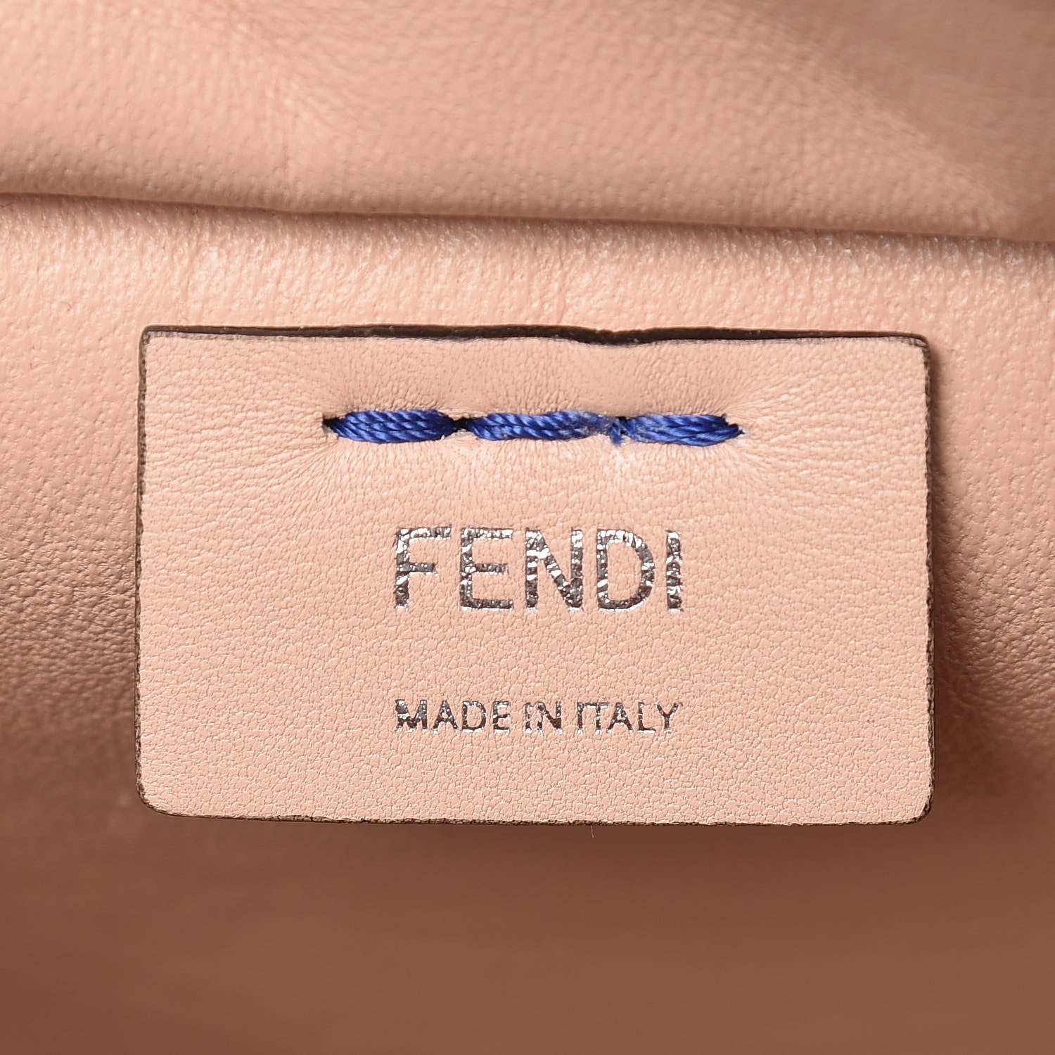 Fendi Vitello Dolce Shiny Nappa Petite 3Jours Tote Blue Neon Rosa Plaster 9 of 13