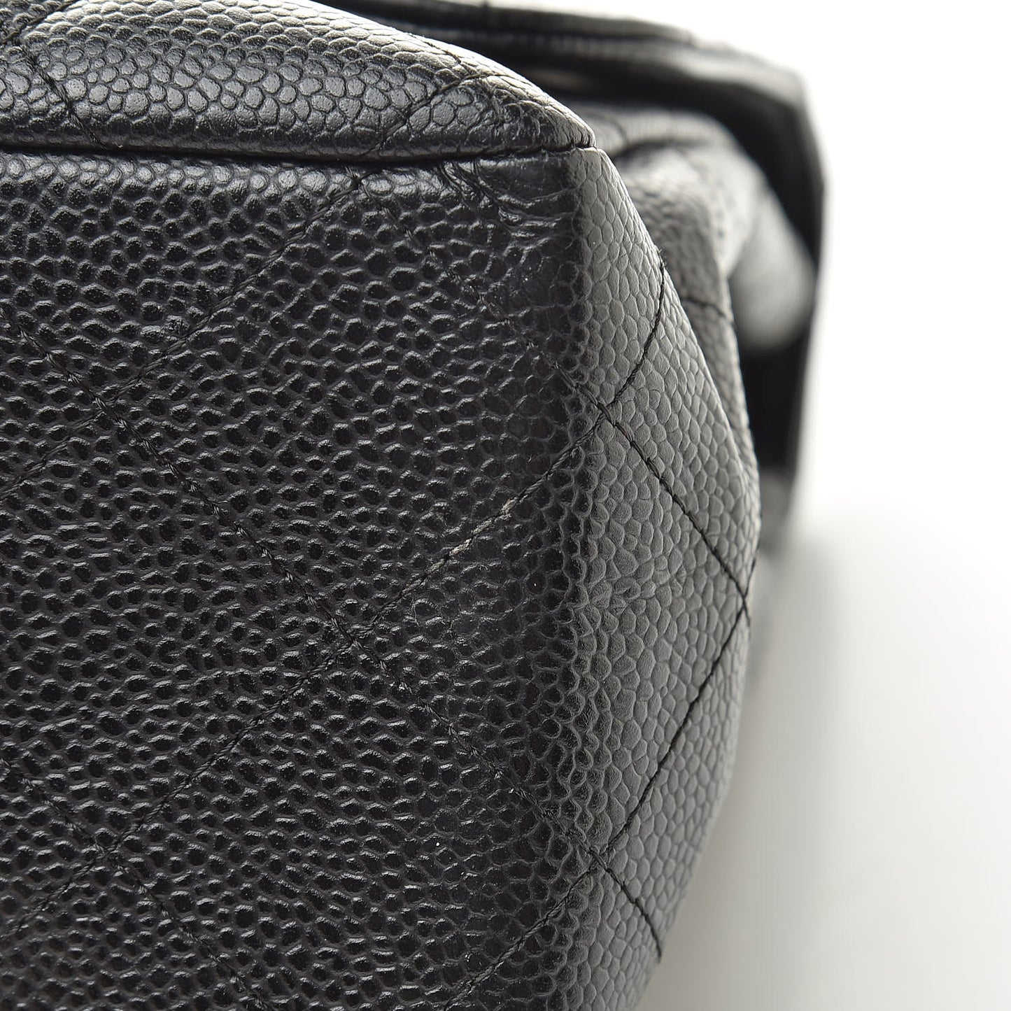 Caviar Quilted Jumbo Single Flap Black