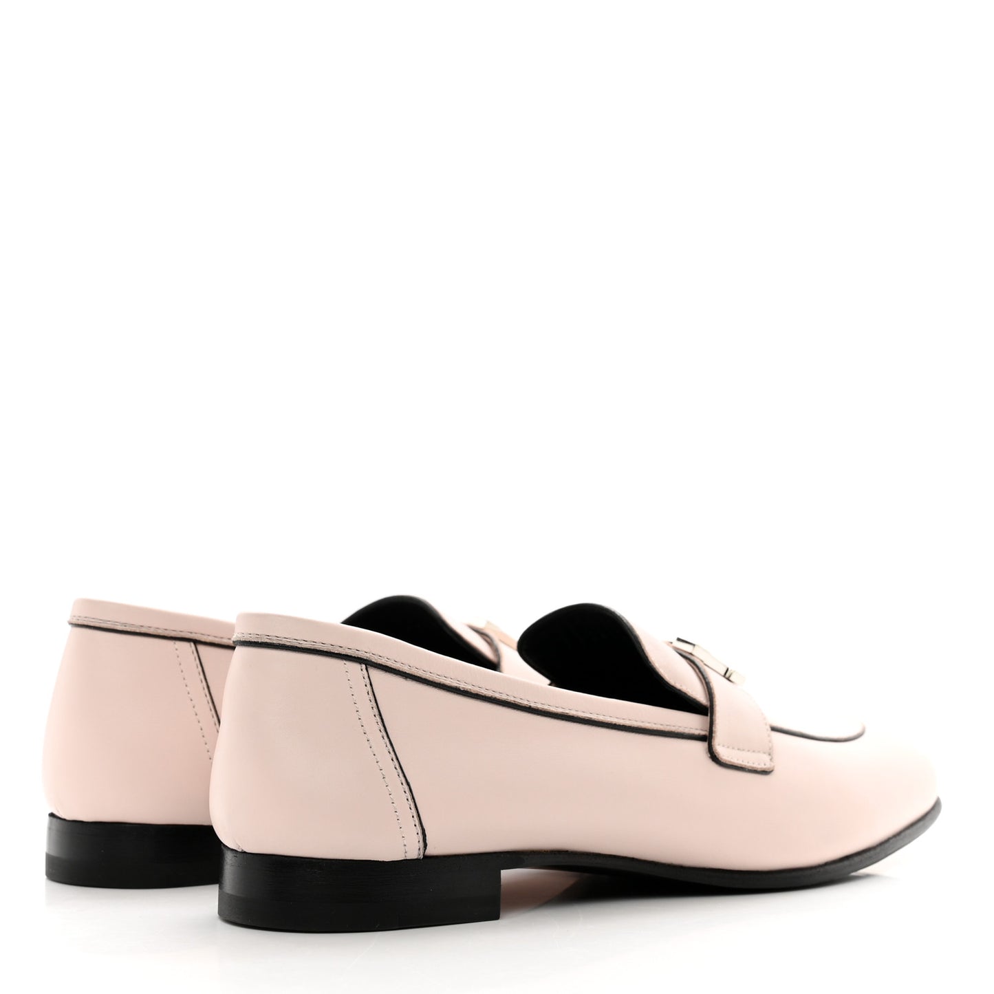 Calfskin Womens Paris Loafers 39.5 Rose Petale