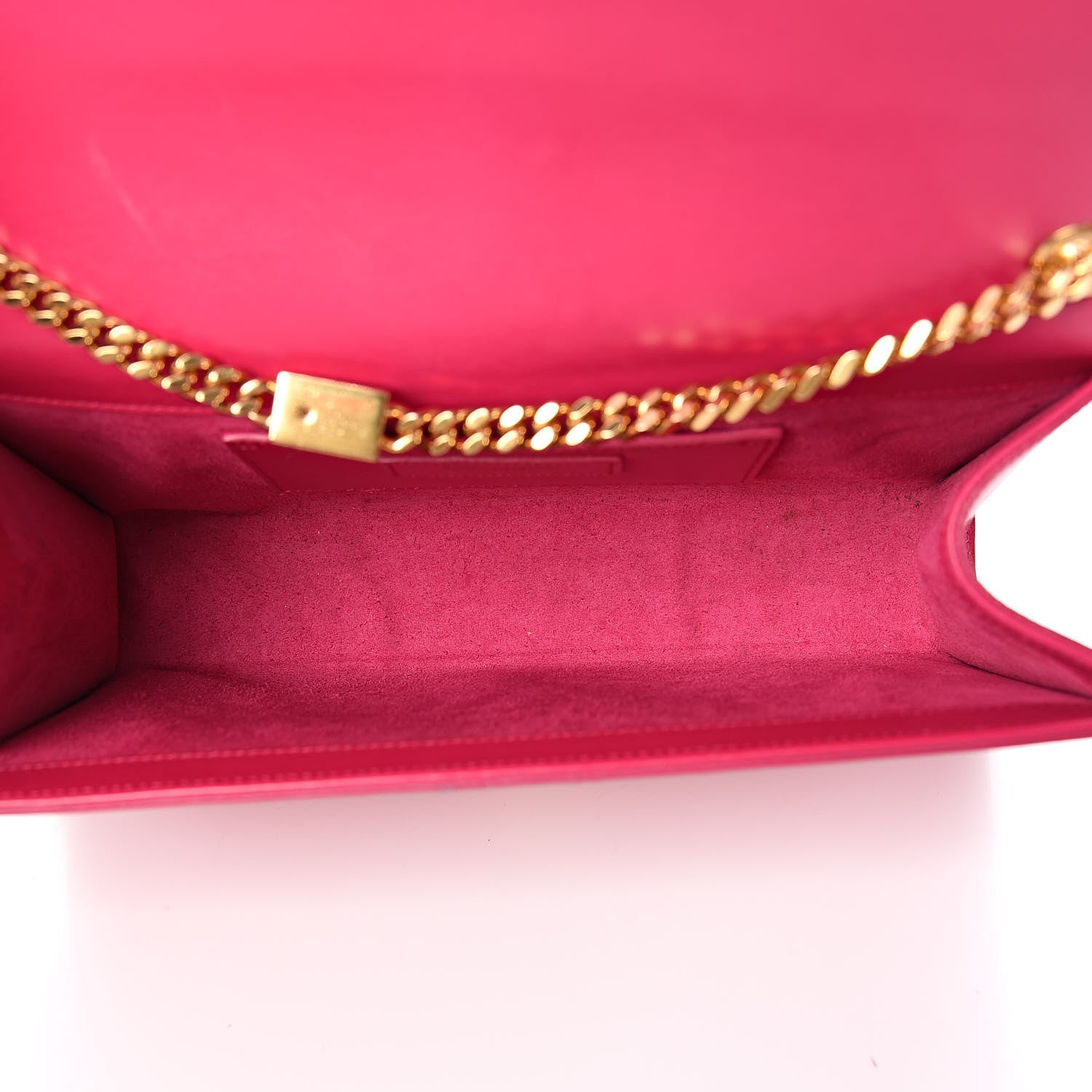 Saint Laurent Smooth Calfskin Medium Classic Monogram Kate Tassel Satchel Fuchsia 5 of 11