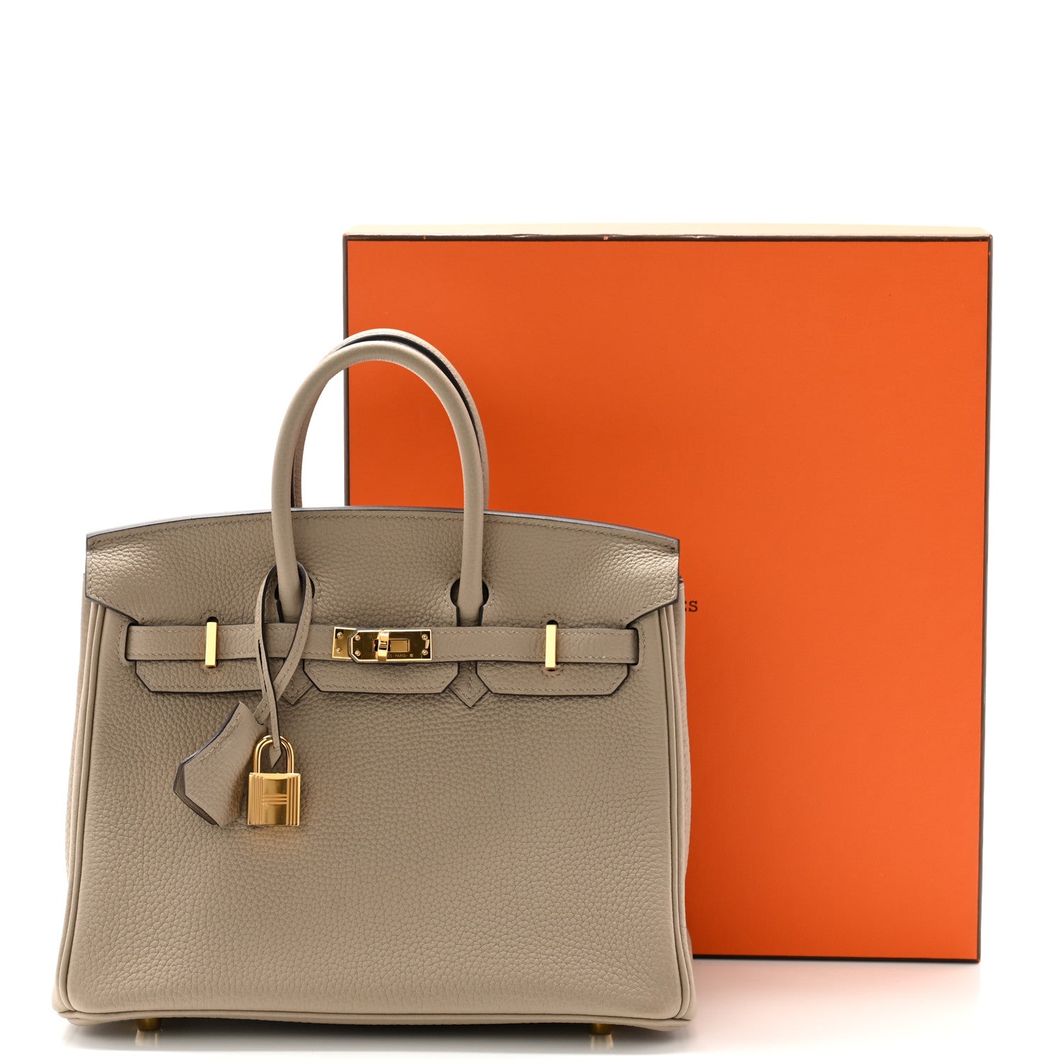 Hermes Togo Birkin 25 Gris Tourterelle 11 of 11