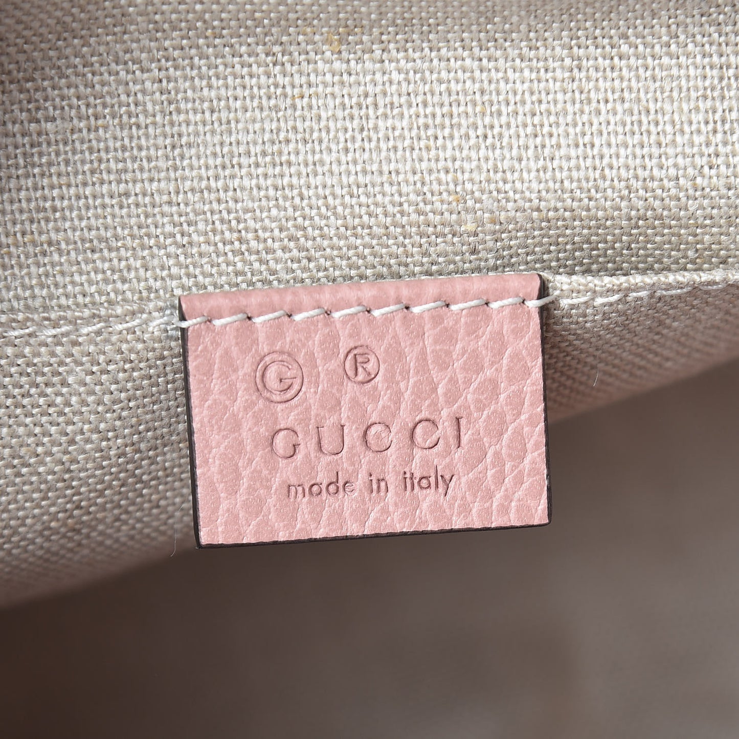 Monogram Mini Bree Messenger Bag Beige Soft Pink