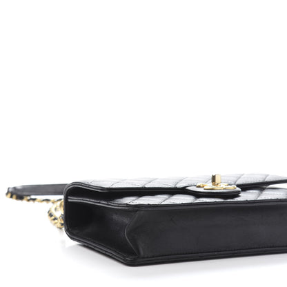 Chanel Lambskin Quilted Small Chic Pearls Flap Black 9 of 12