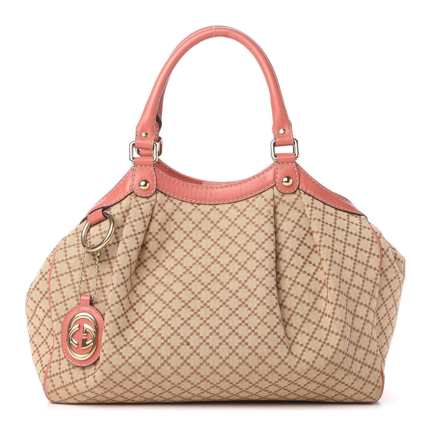Gucci Diamante Medium Sukey Tote Coral 1 of 10