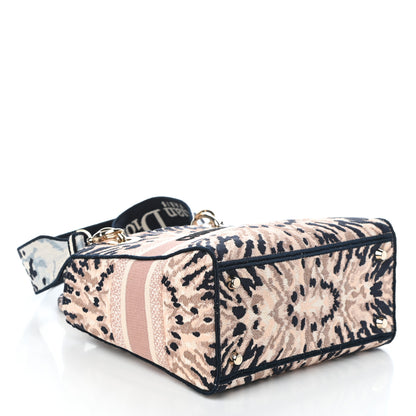 Christian Dior Canvas Embroidered Medium Tie And Dior Lady D-Light 4 of 9